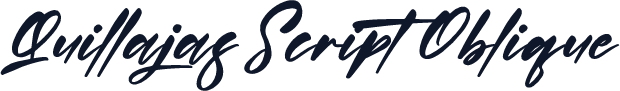 Quillajas Script Oblique