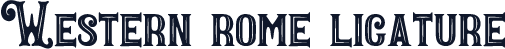 Western rome ligature