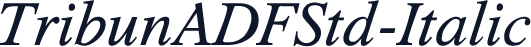 TribunADFStd-Italic