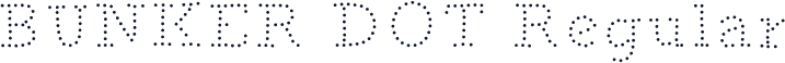 BUNKER DOT Regular
