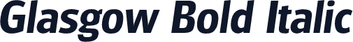 Glasgow Bold Italic