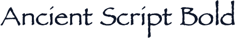 Ancient Script Bold