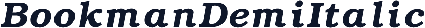 BookmanDemiItalic