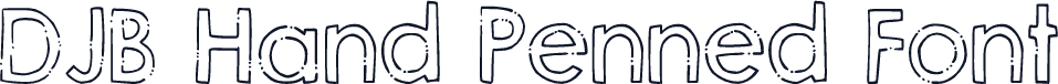 DJB Hand Penned Font