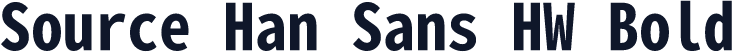 Source Han Sans HW Bold