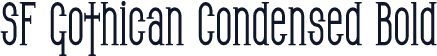 SF Gothican Condensed Bold