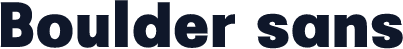 Boulder sans