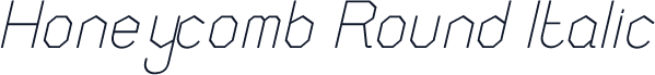 Honeycomb Round Italic