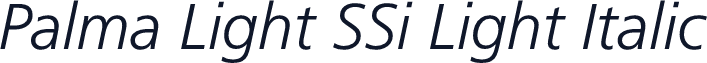 Palma Light SSi Light Italic