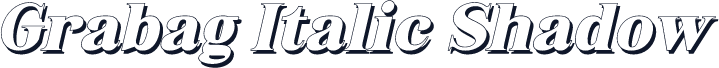 Grabag Italic Shadow