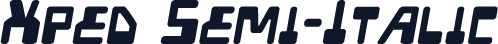 Xped Semi-Italic