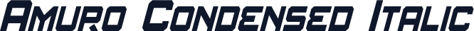 Amuro Condensed Italic