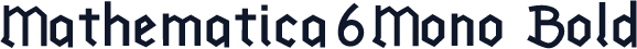 Mathematica6Mono-Bold