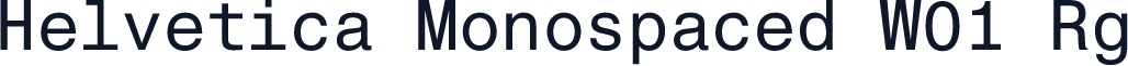 Helvetica Monospaced W01 Rg