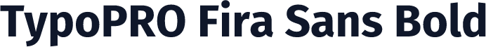 TypoPRO Fira Sans Bold