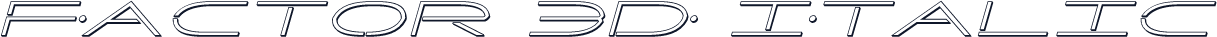 Factor 3D Italic