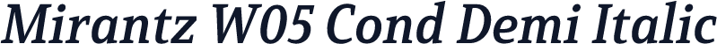 Mirantz W05 Cond Demi Italic