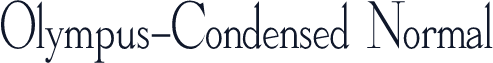 Olympus-Condensed  Normal