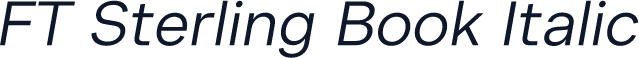 FT Sterling Book Italic