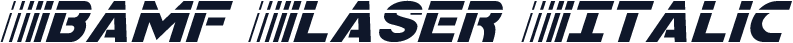 Bamf Laser Italic
