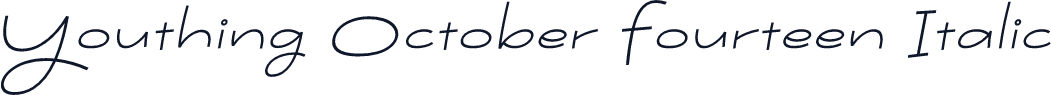Youthing October Fourteen Italic