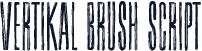 Vertikal Brush Script