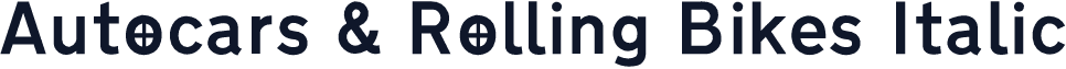 Autocars & Rolling Bikes Italic