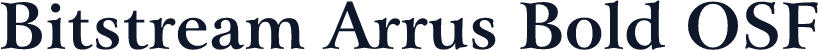 Bitstream Arrus Bold OSF