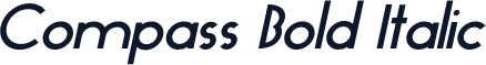 Compass Bold Italic