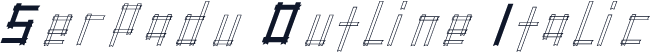 Serpadu Outline Italic