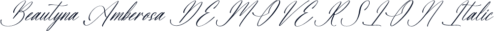 Beautyna Amberosa DEMO VERSION Italic