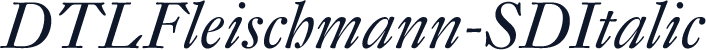 DTLFleischmann-SDItalic