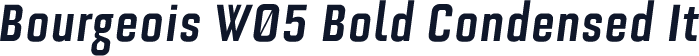 Bourgeois W05 Bold Condensed It
