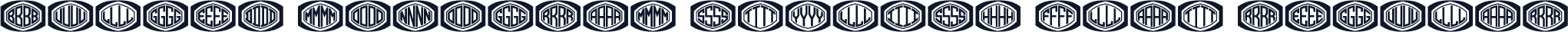 Bulged Monogram Stylish Flat Regular