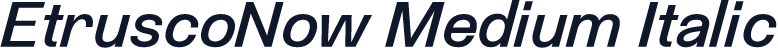 EtruscoNow Medium Italic