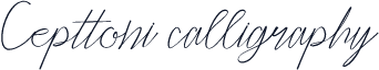 Cepttoni calligraphy