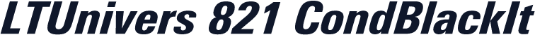 LTUnivers 821 CondBlackIt