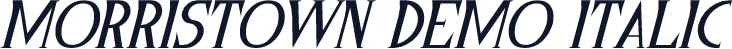 Morristown Demo Italic