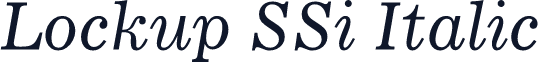 Lockup SSi Italic