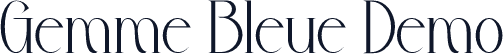 Gemme Bleue Demo