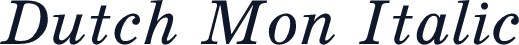 Dutch Mon Italic