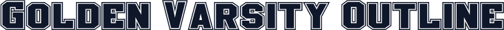 Golden Varsity Outline