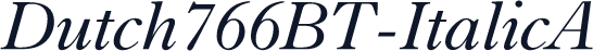 Dutch766BT-ItalicA