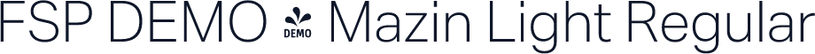 FSP DEMO - Mazin Light Regular