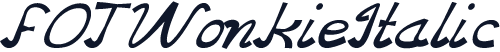 FOTWonkieItalic