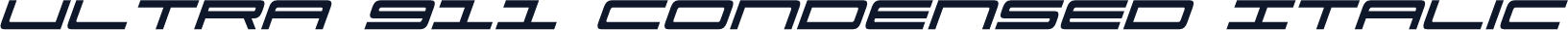 Ultra 911 Condensed Italic