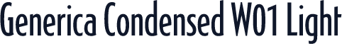 Generica Condensed W01 Light