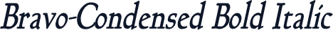 Bravo-Condensed Bold Italic