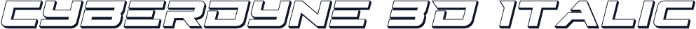 Cyberdyne 3D Italic