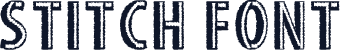 STITCH FONT